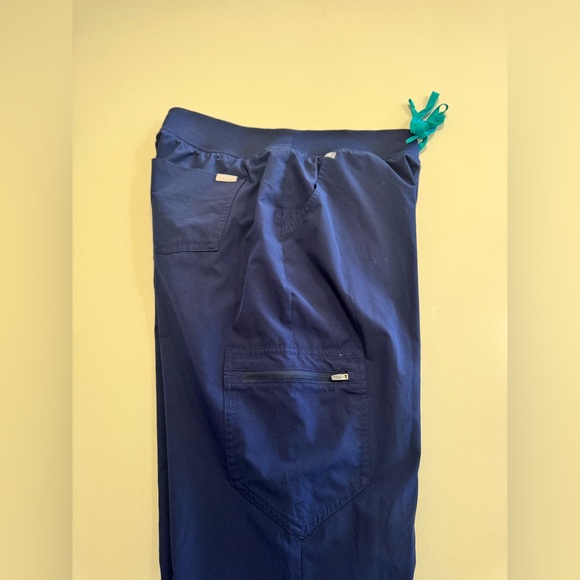 FIGS Zamora FreeX Lined Jogger Scrub Pants Navy Blue Womens Size M/T Medium Tall - Picture 4 of 10